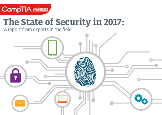 A graphic of connected devices with a thumbprint, padlock and magnifying glass