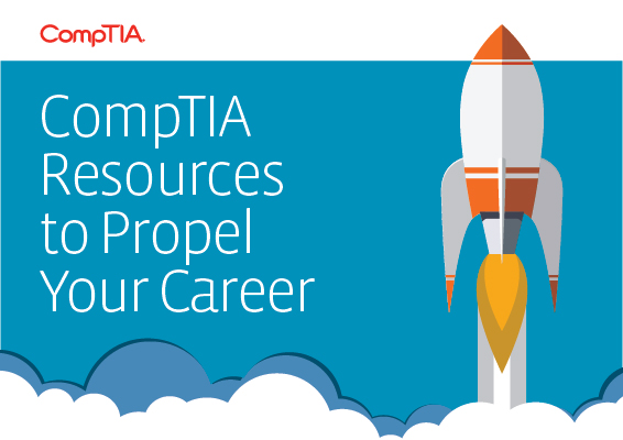 A rocket blasts off as CompTIA helps propel your career