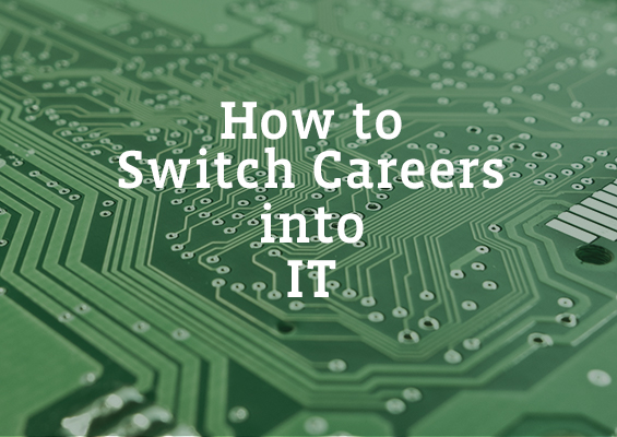 A motherboard with the words How to Switch Careers into IT