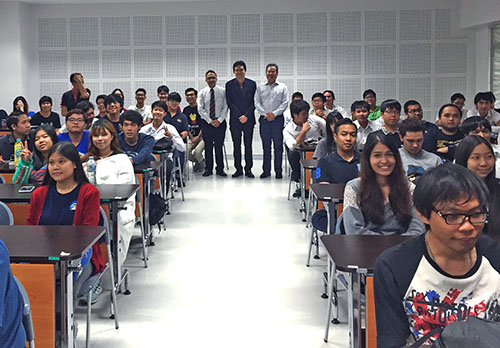 One of Dr. Thongchai Kaewkiriya's classes at Thai-Nichi Institute of Technology in Thailand
