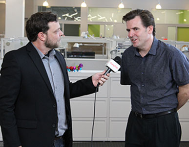 Miles Jobgen interviews Patrick Lane during IT Pro Day