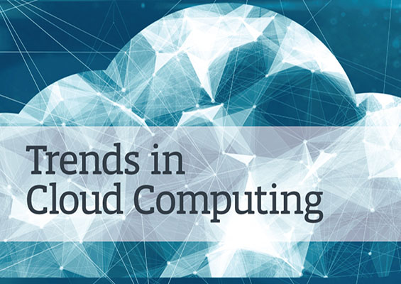 An abstract painted cloud with the words Trends in Cloud Computing